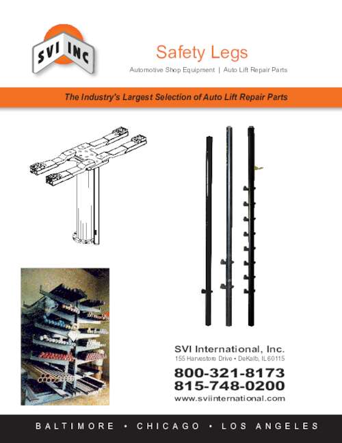 Safety Leg Top Release 67" strk - Globe - C-43857