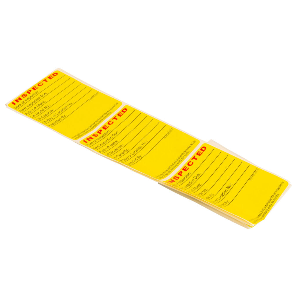 LIFT INSPECTION DECAL