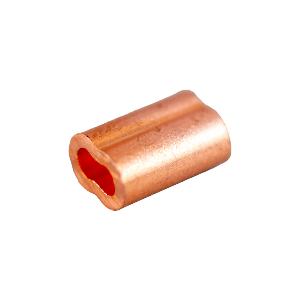 Stop Sleeve Copper Oval Crimp Sleeve for 1/16" Wire