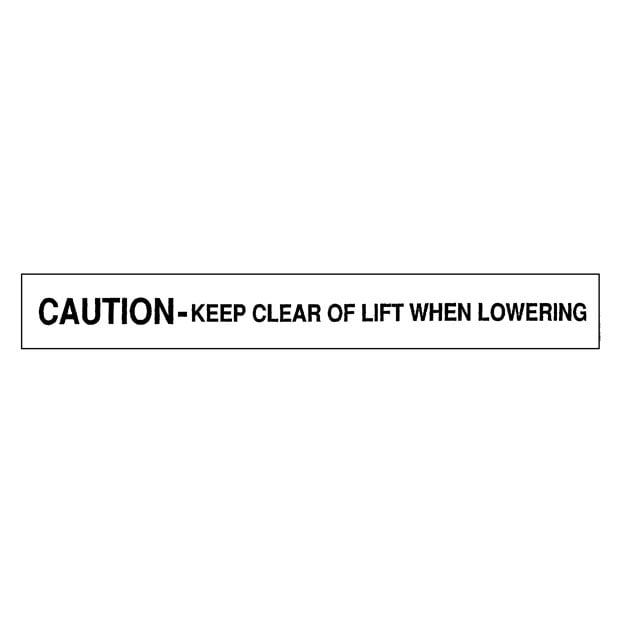 Any Caution Keep Clear Decal