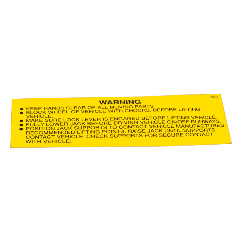 Any Warning Statements Decal