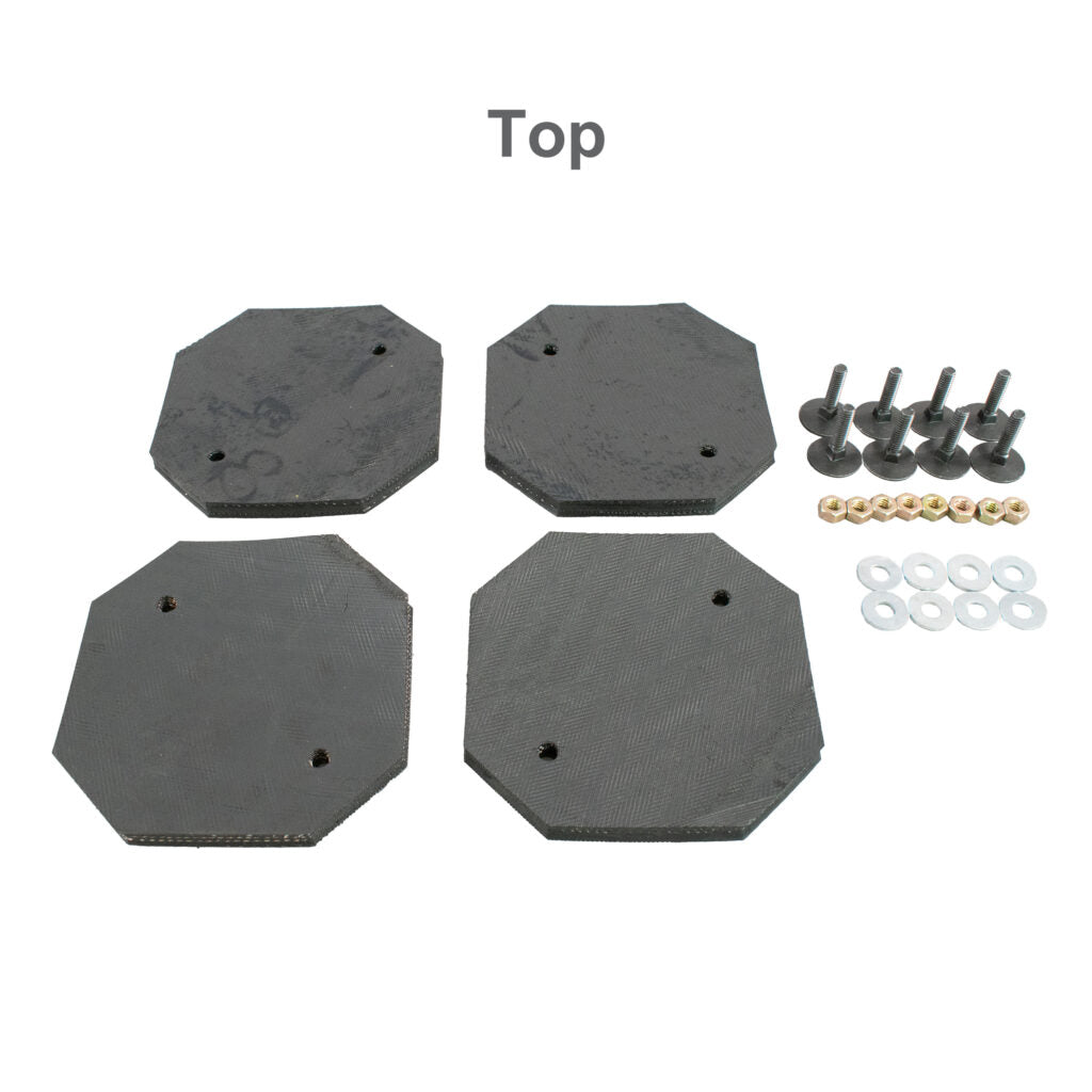 Rubber Arm Pad Kit (4) - Heavy Duty - Forward
