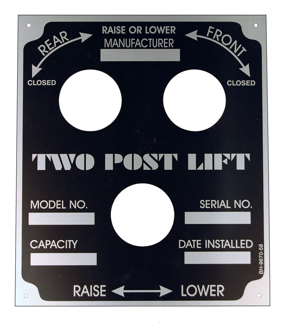 Nameplate EC-103 Std - Weaver - S-12261