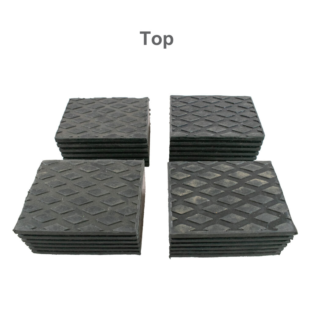 RUBBER ADAPTER BLACK 3" (STACK PAD) (SET OF 4) - Rotary - FJ2428X
