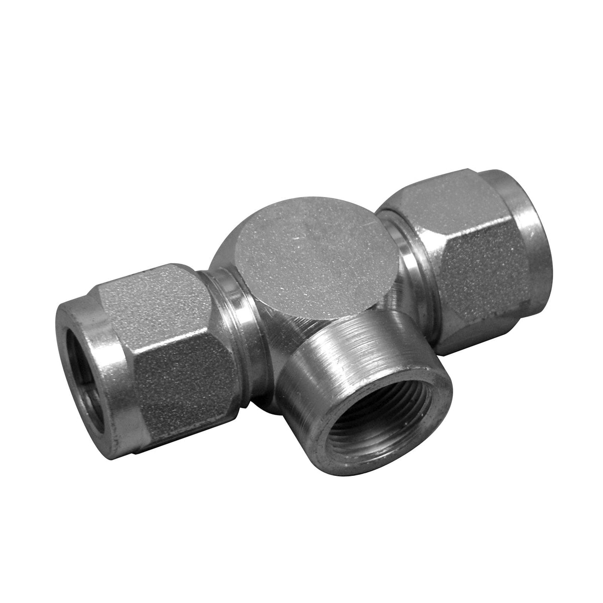 LENZ 650-14-14-12 Fe Br Tee, 7/8 Tube - 7/8 Tube - 3/4 Fe Pipe
