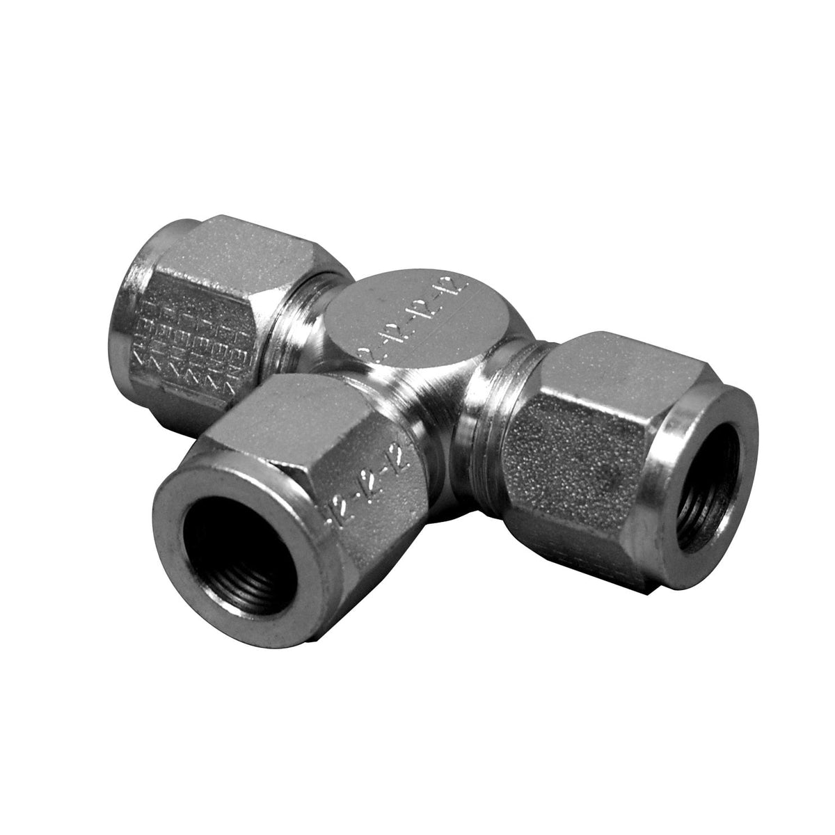 LENZ 700-12-12-12 Tee Union, 3/4 Tube End - All Openings