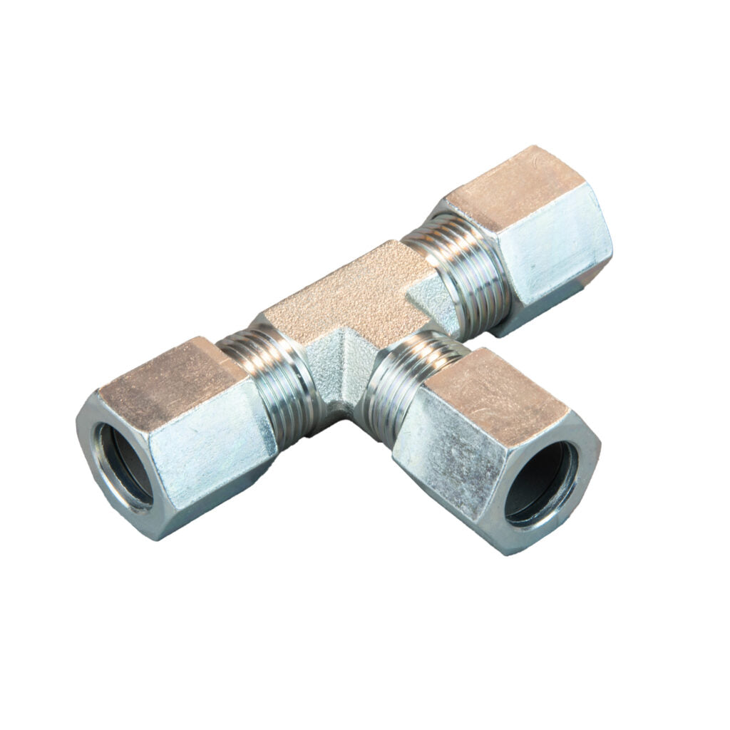 Ferrule Lock Tee Union, 5/8 Tube End - All Openings