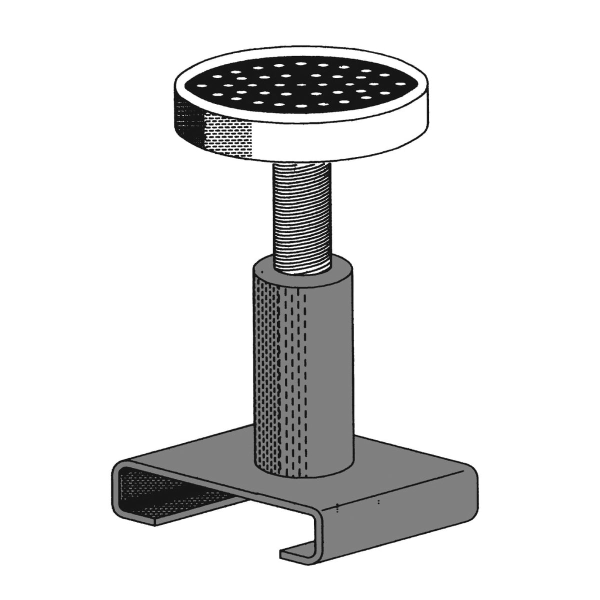 A.L.M 4"-6" Slip-On Adj Height Ext AARND