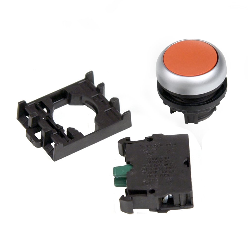 Down Push Button Switch Assembly, Red - Challenger - 17101-4R