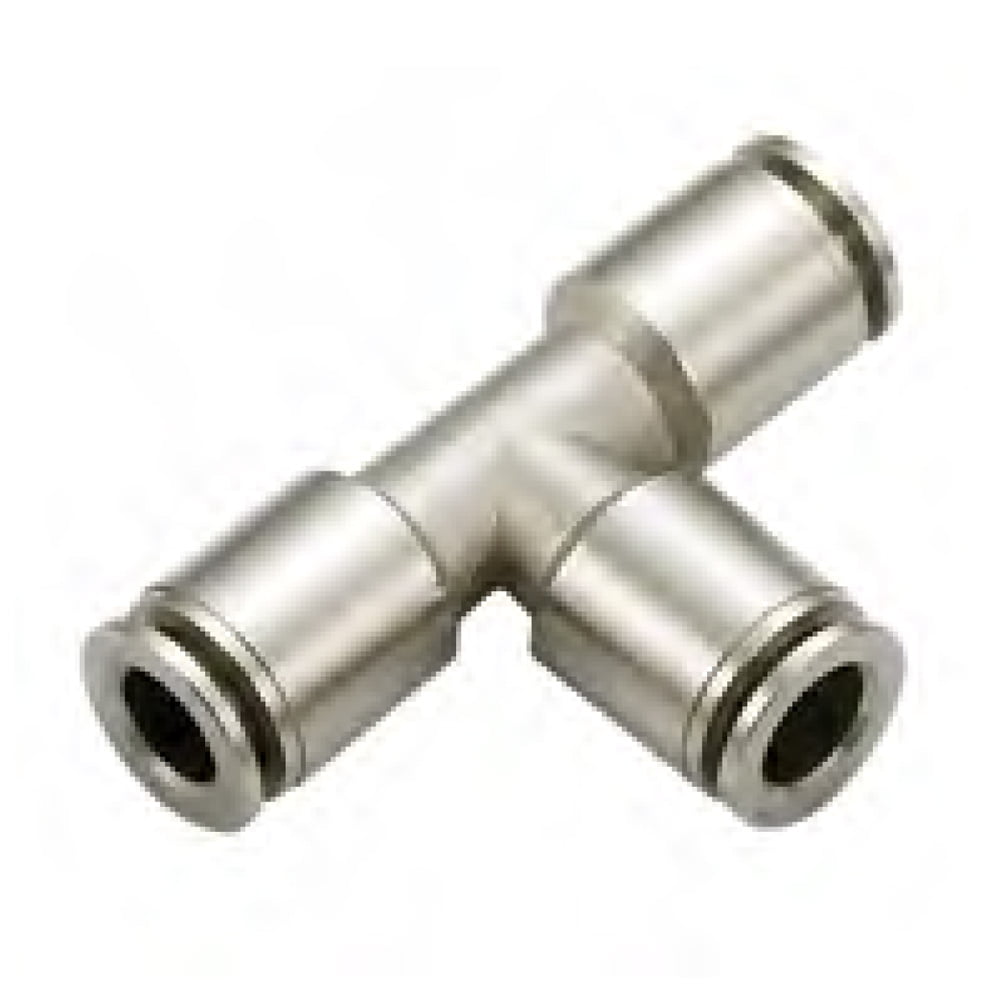 Pushon fitting Metric Brass Union Tee 4mm Tube
