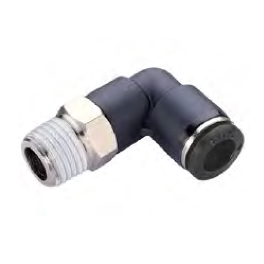 Pushon fitting Standard Resin Swvl Male Elbow 1/4" Tube x 1/8" NPT
