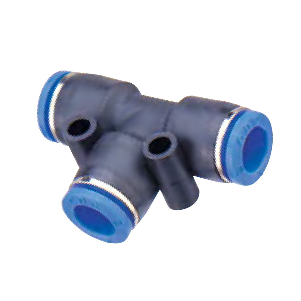 Pushon fitting Metric Resin Union Tee 8mm Tube