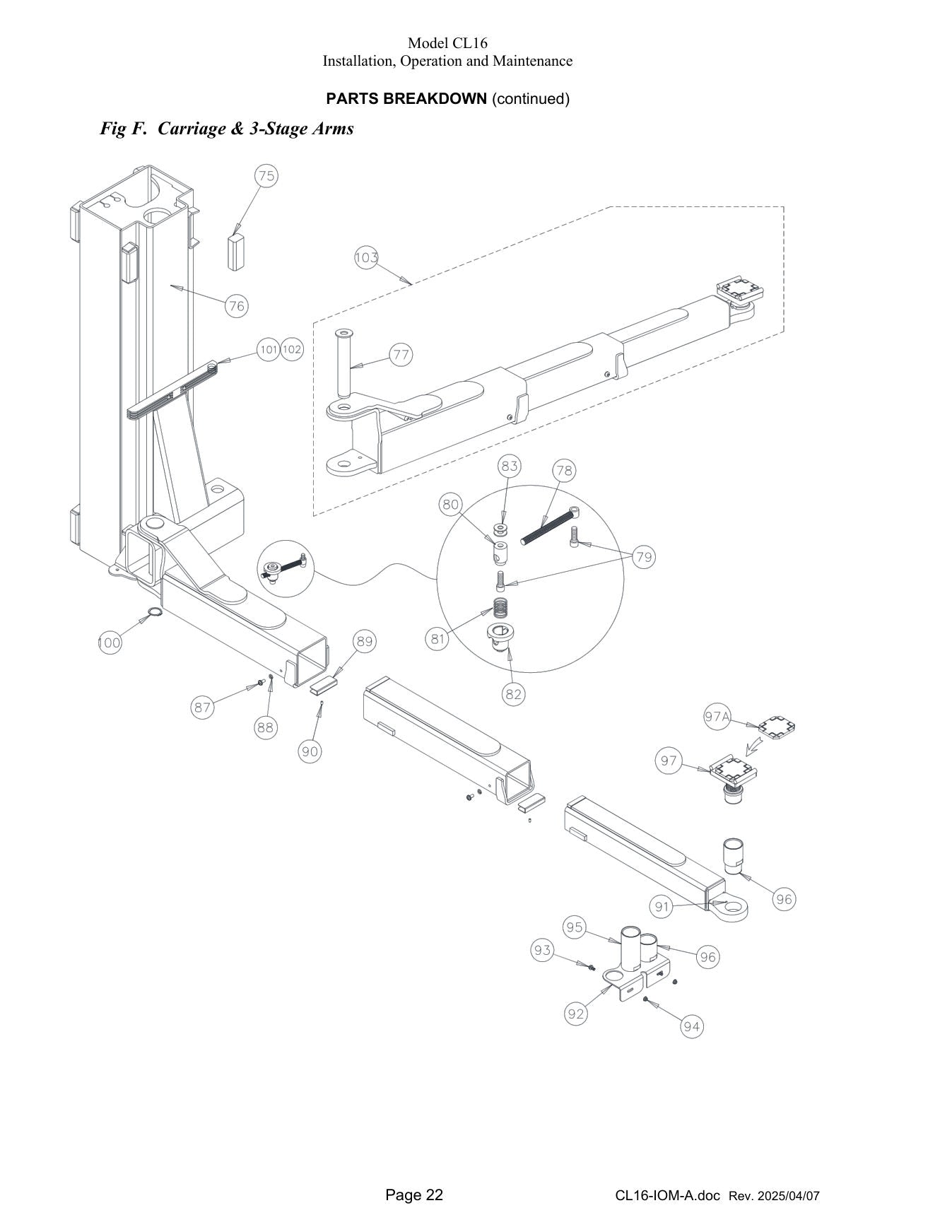 Challenger CL16 parts diagram