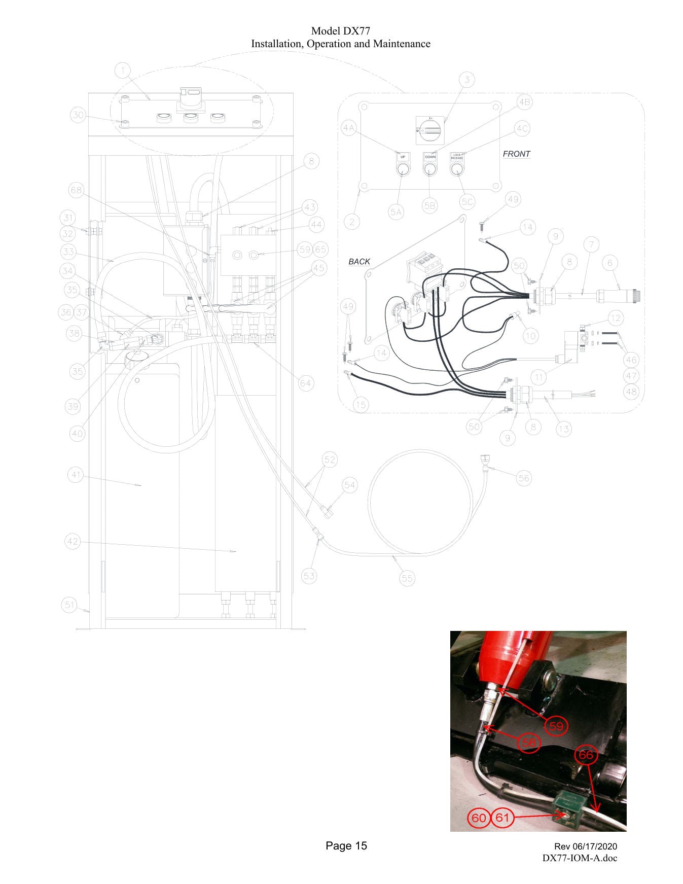 Challenger DX77 parts diagram — this part is item 2 (PARTS BREAKDOWN (cont.))