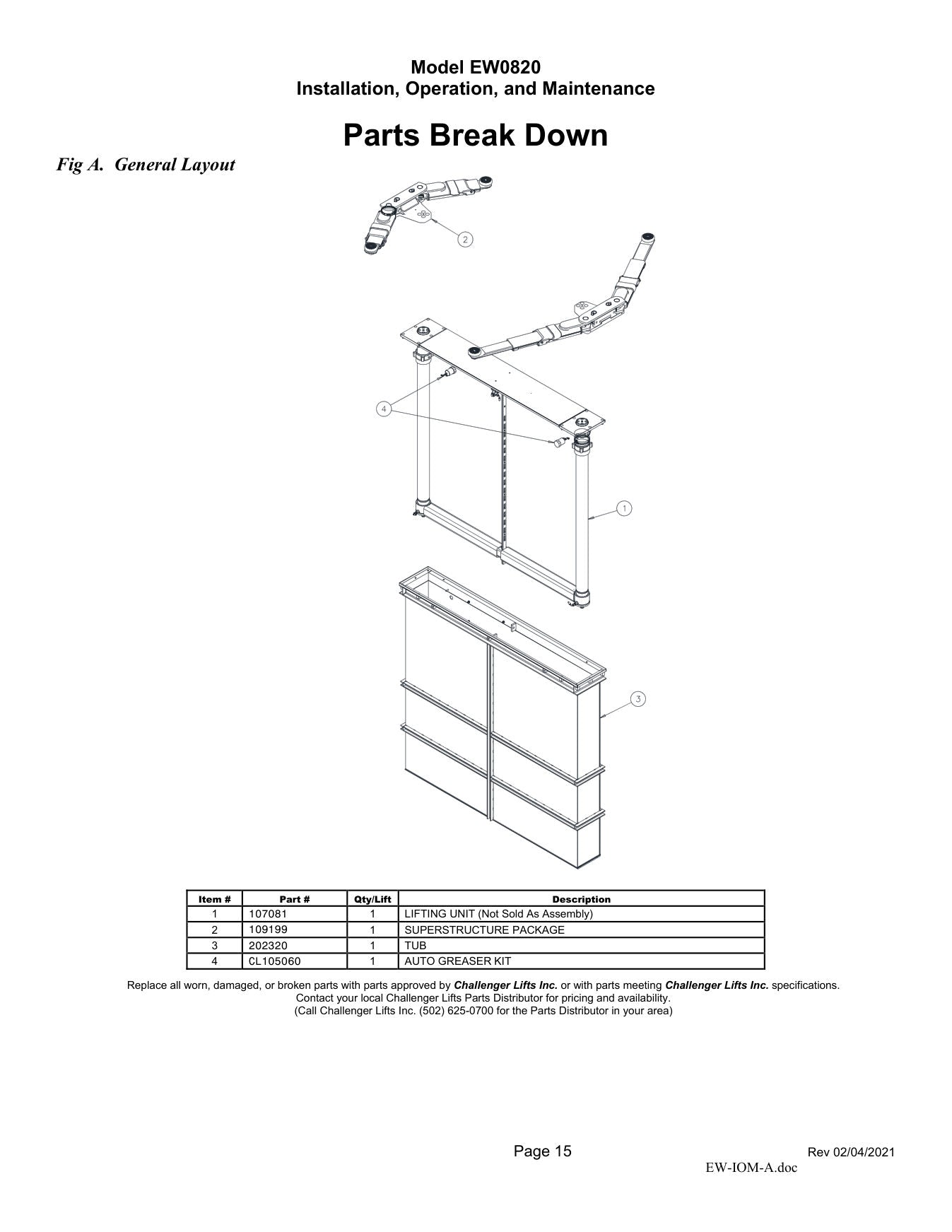 Challenger EW0820 parts diagram — this part fits the EW0820