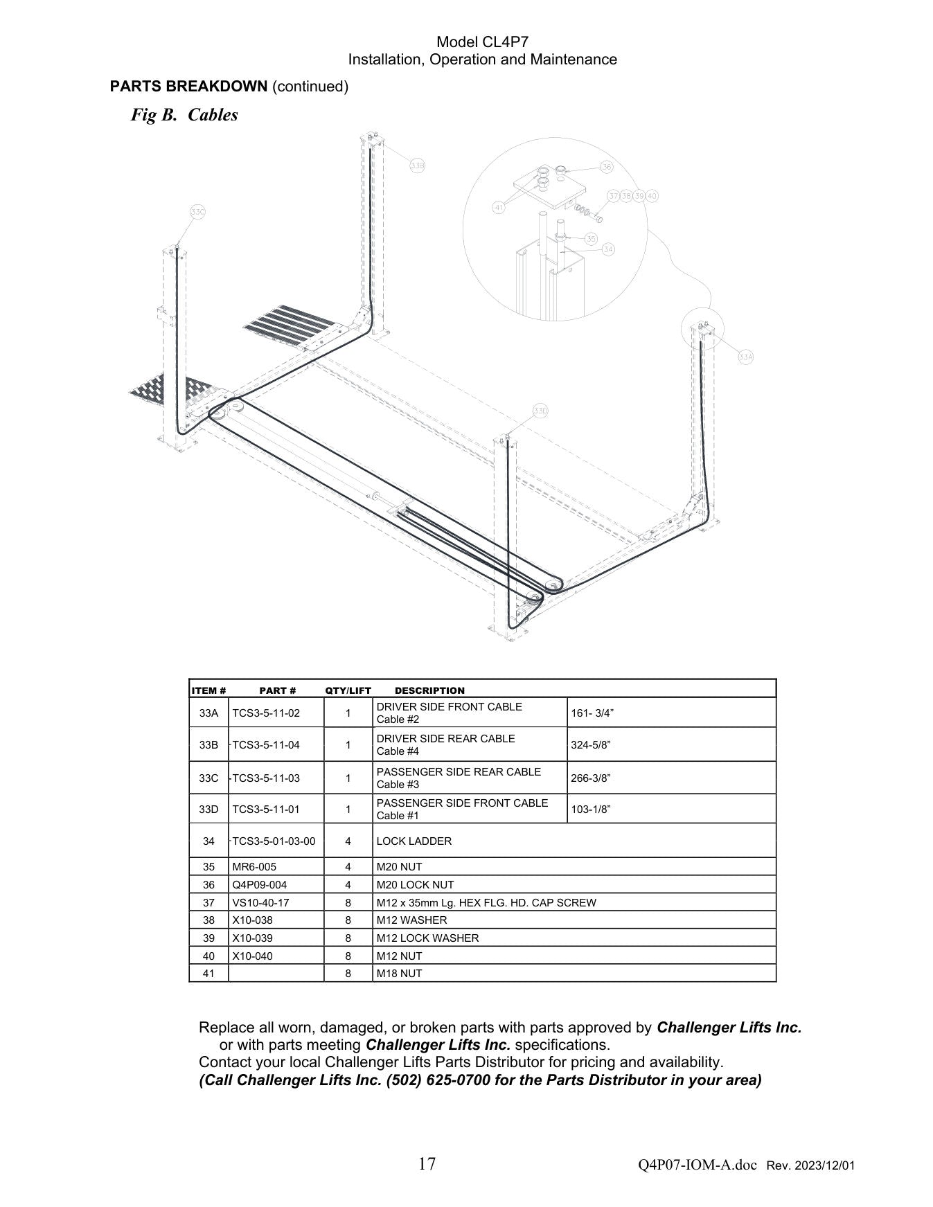 Challenger Q4P07 parts diagram