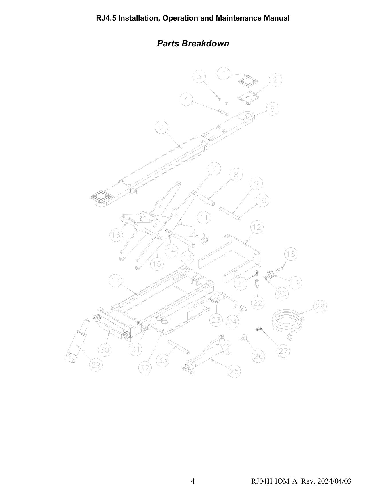 Challenger RJ4.5 parts diagram — this part fits the RJ4.5