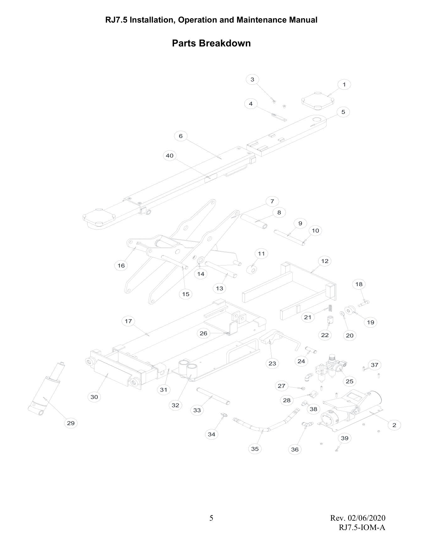 Challenger RJ7.5 parts diagram — this part fits the RJ7.5