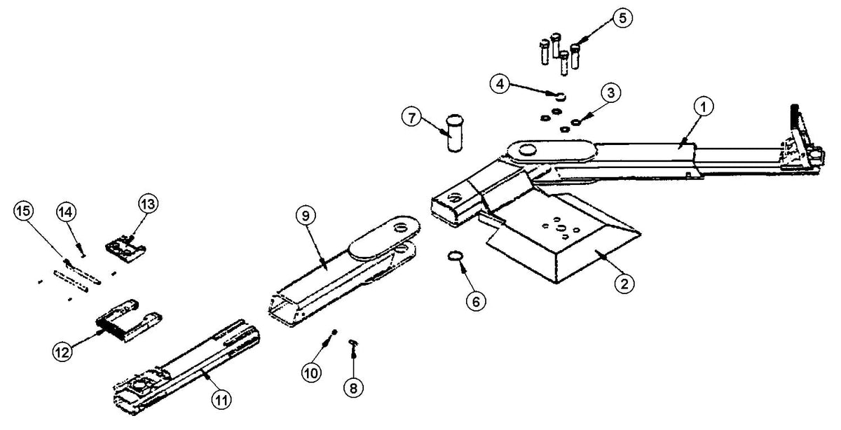 Challenger CS9200 parts diagram — this part is item 4 (Superstructure)