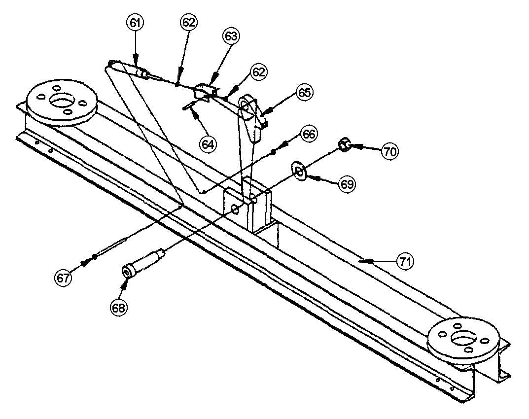 Challenger CS9200 parts diagram — this part is item 66 (Synchronizing Rail)
