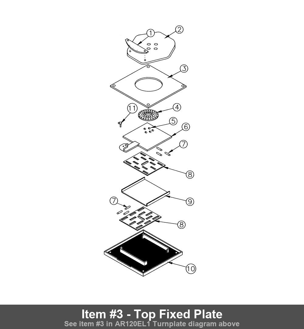 Item #3 - Top Fixed Plate