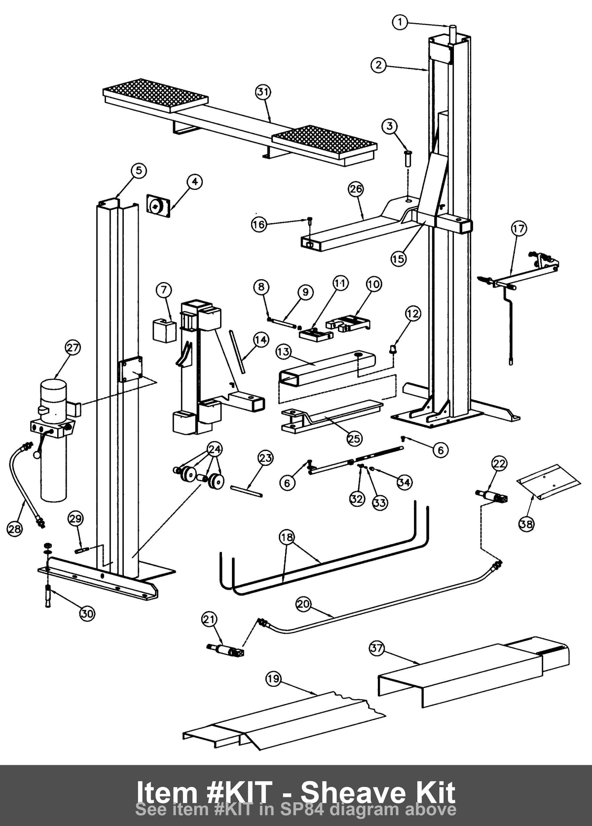 Item #KIT - Sheave Kit