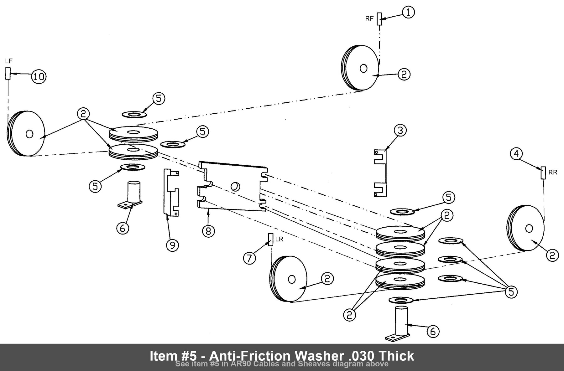 Item #5 - Anti-Friction Washer .030 Thick