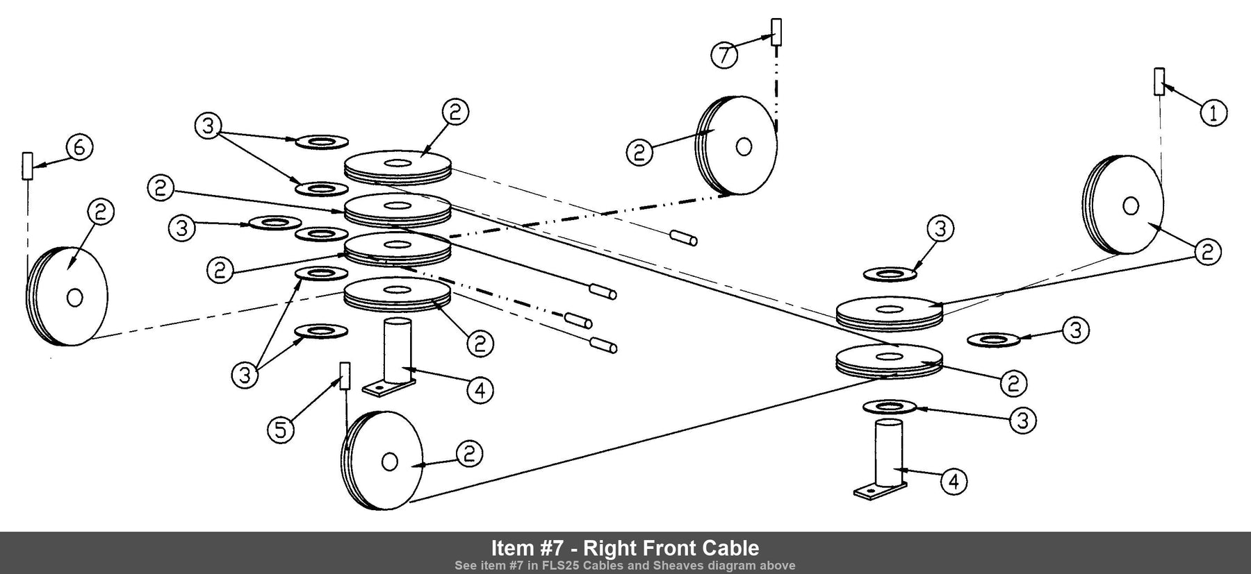 Item #7 - Right Front Cable