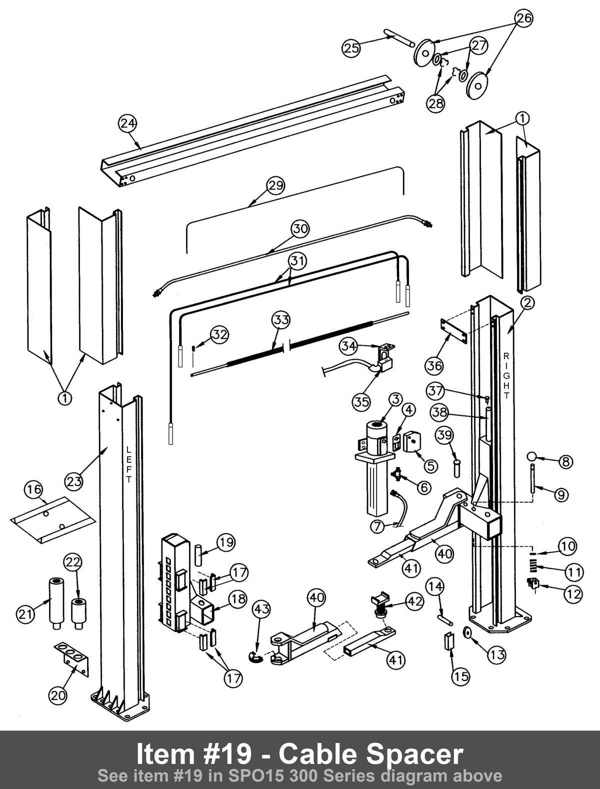 Item #19 - Cable Spacer