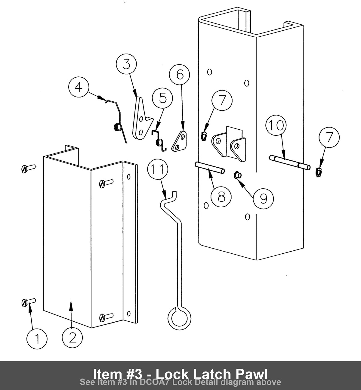 Item #3 - Lock Latch Pawl