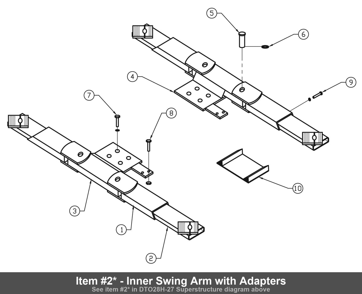 Item #2* - Inner Swing Arm with Adapters
