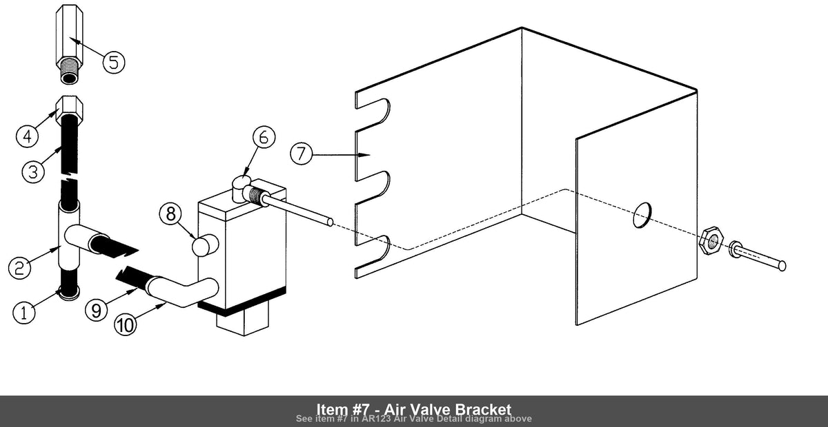 Item #7 - Air Valve Bracket