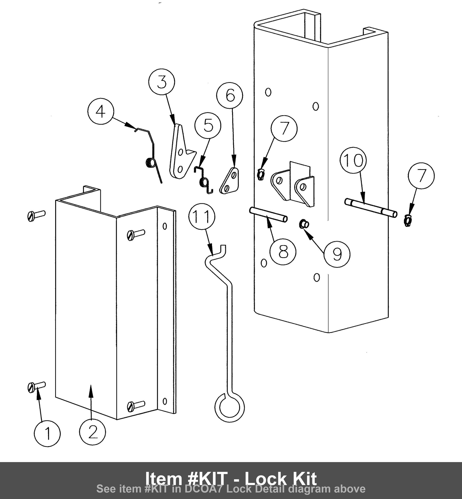 Item #KIT - Lock Kit