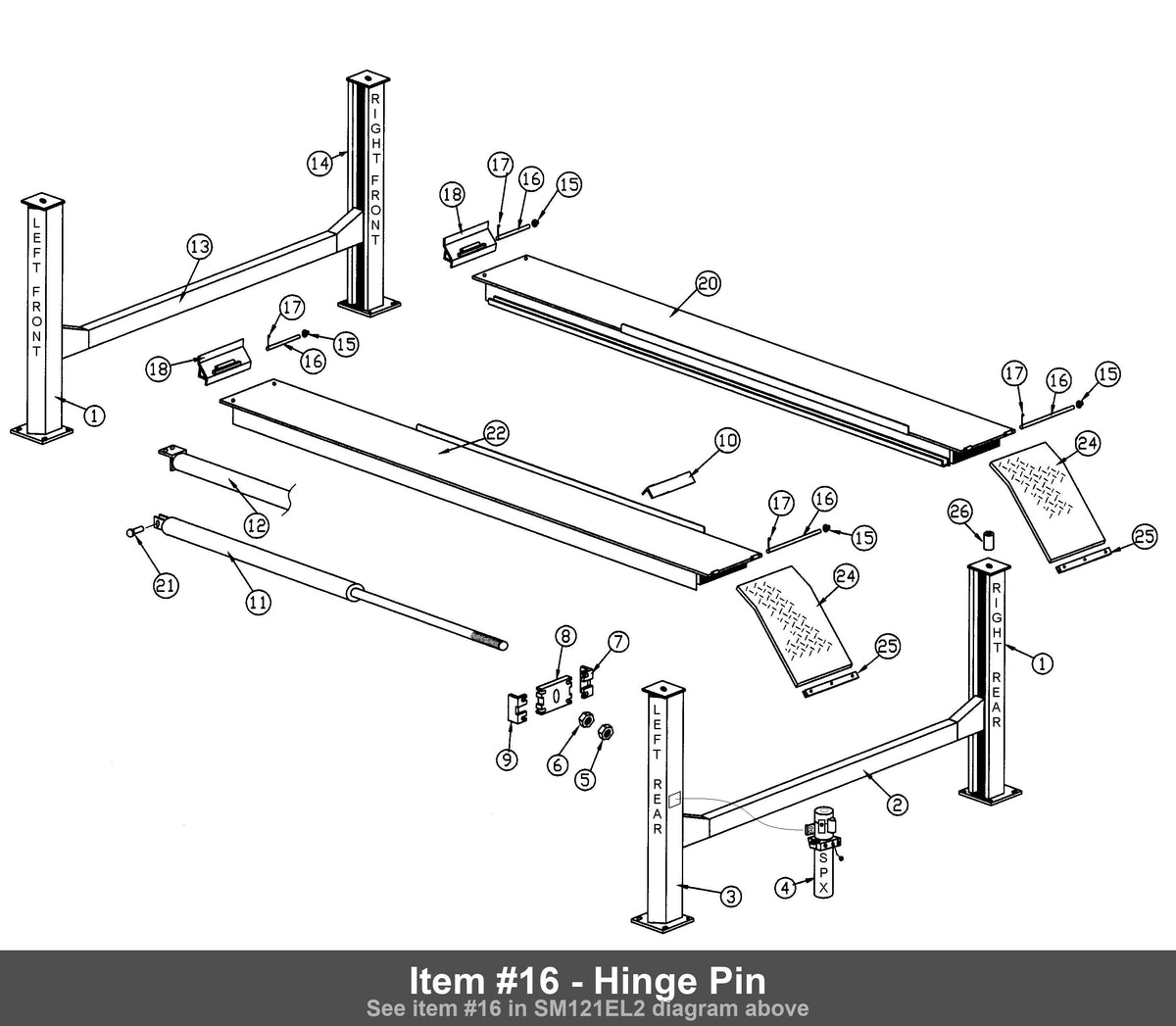 Hinge Pin - Rotary FC526-3