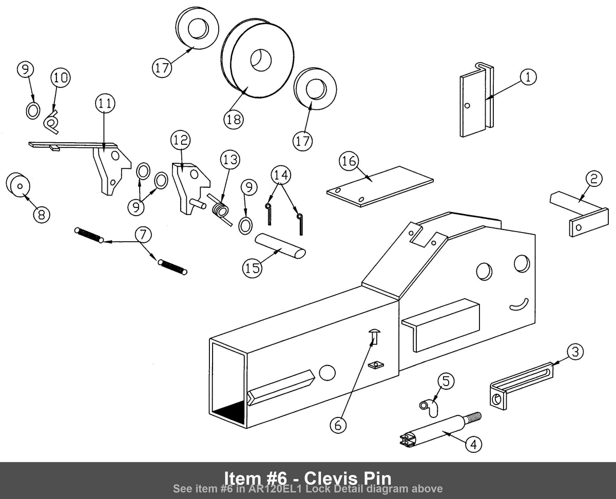 Item #6 - Clevis Pin