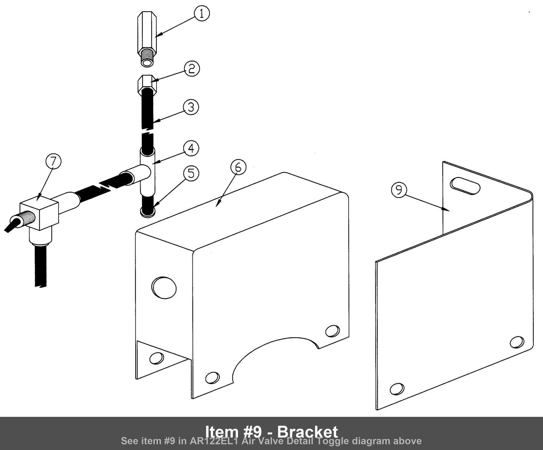 Item #9 - Bracket