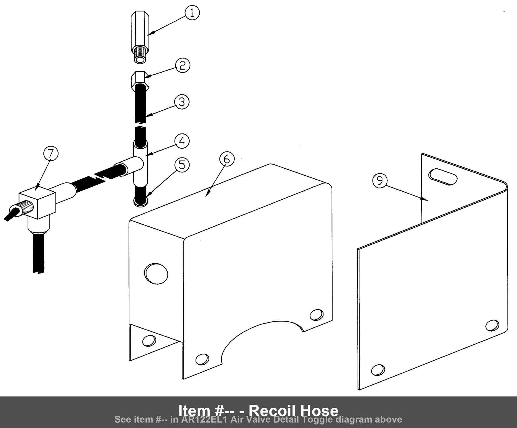 Item #-- - Recoil Hose