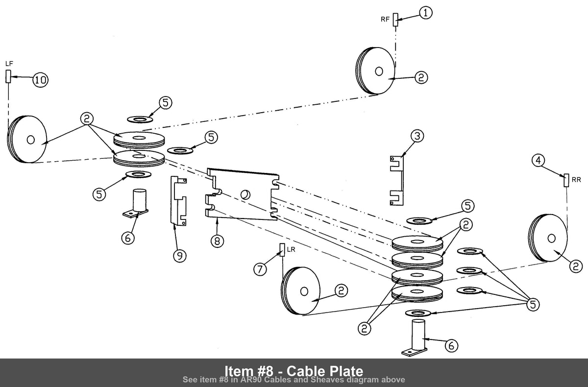 Item #8 - Cable Plate