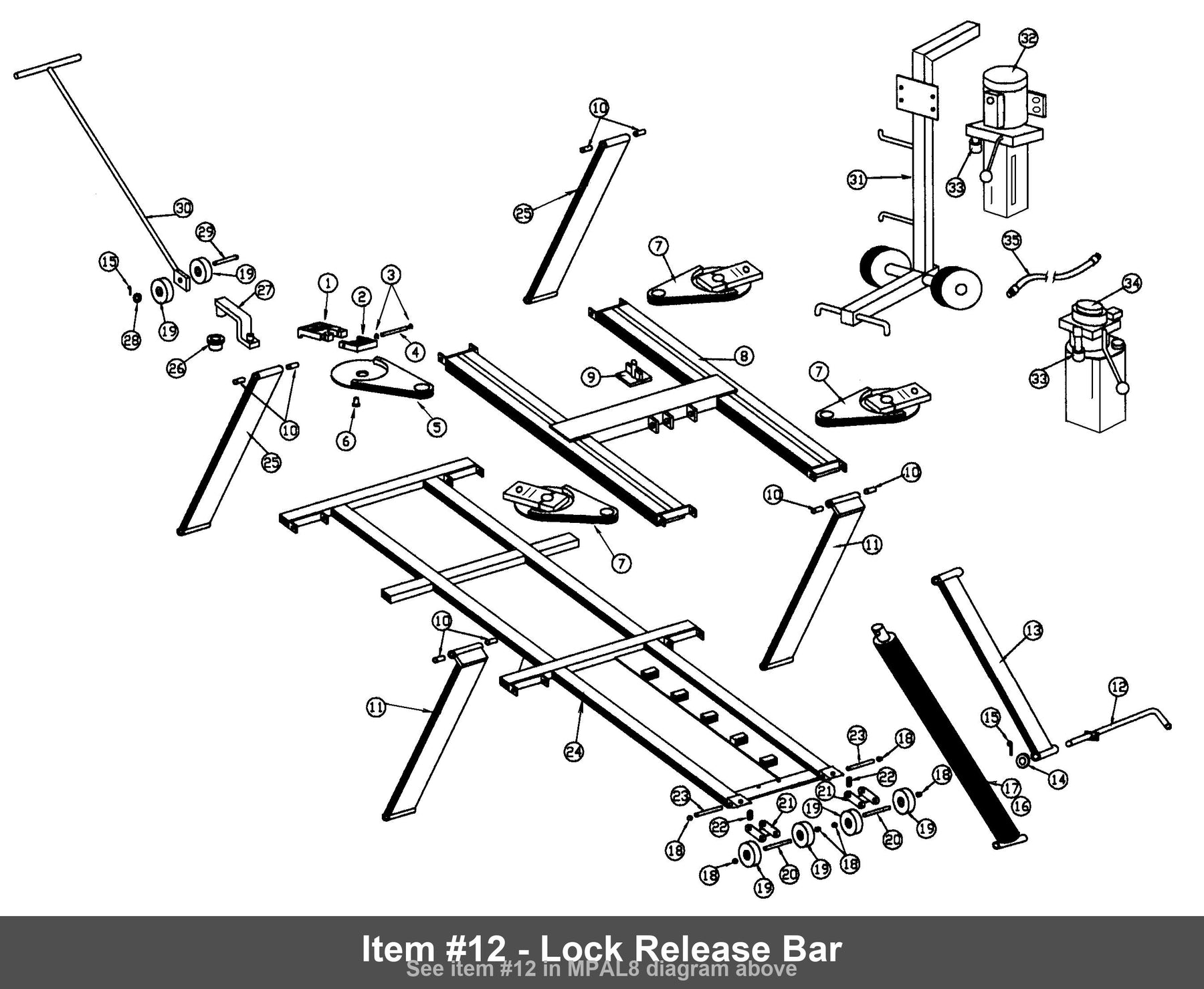 Item #12 - Lock Release Bar