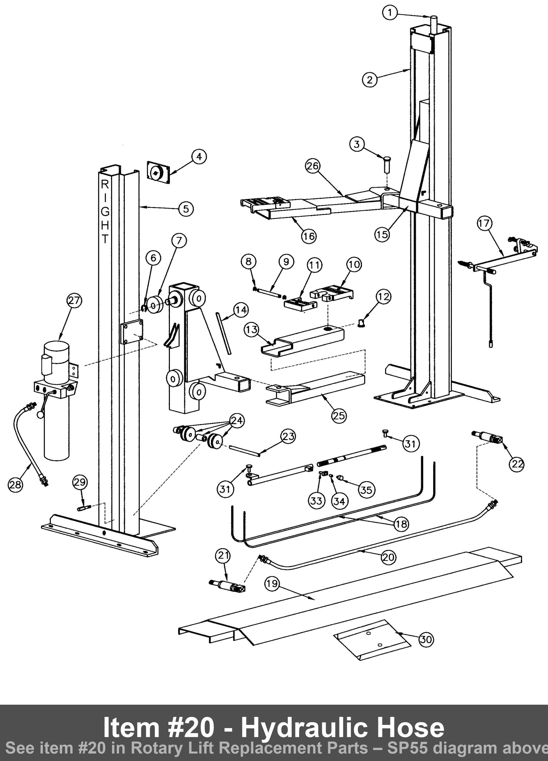 Item #20 - Hydraulic Hose