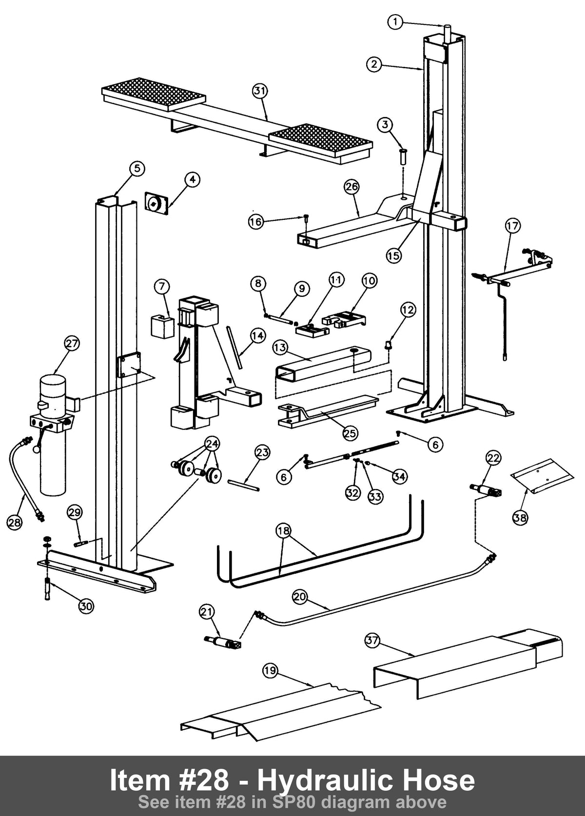 Item #28 - Hydraulic Hose