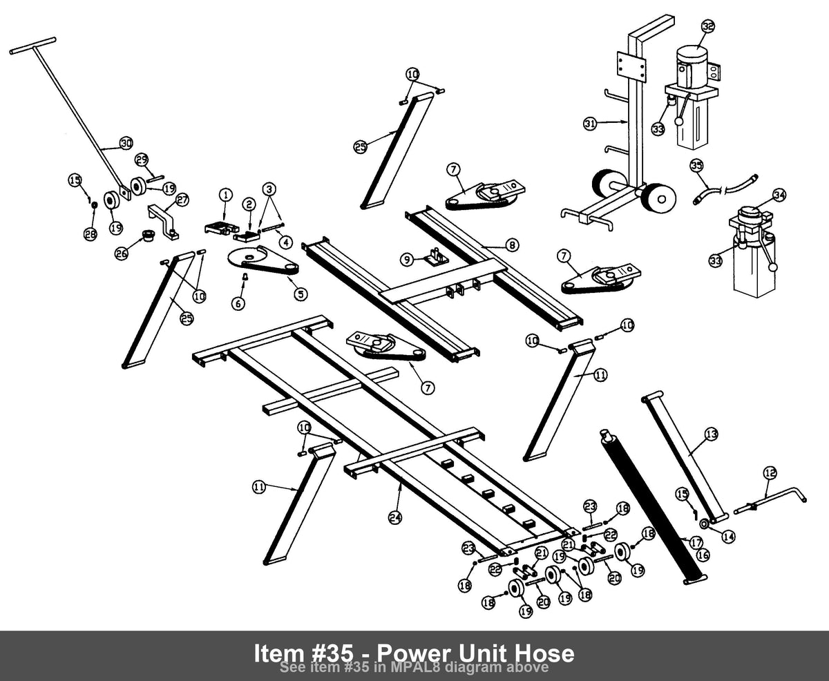 Item #35 - Power Unit Hose