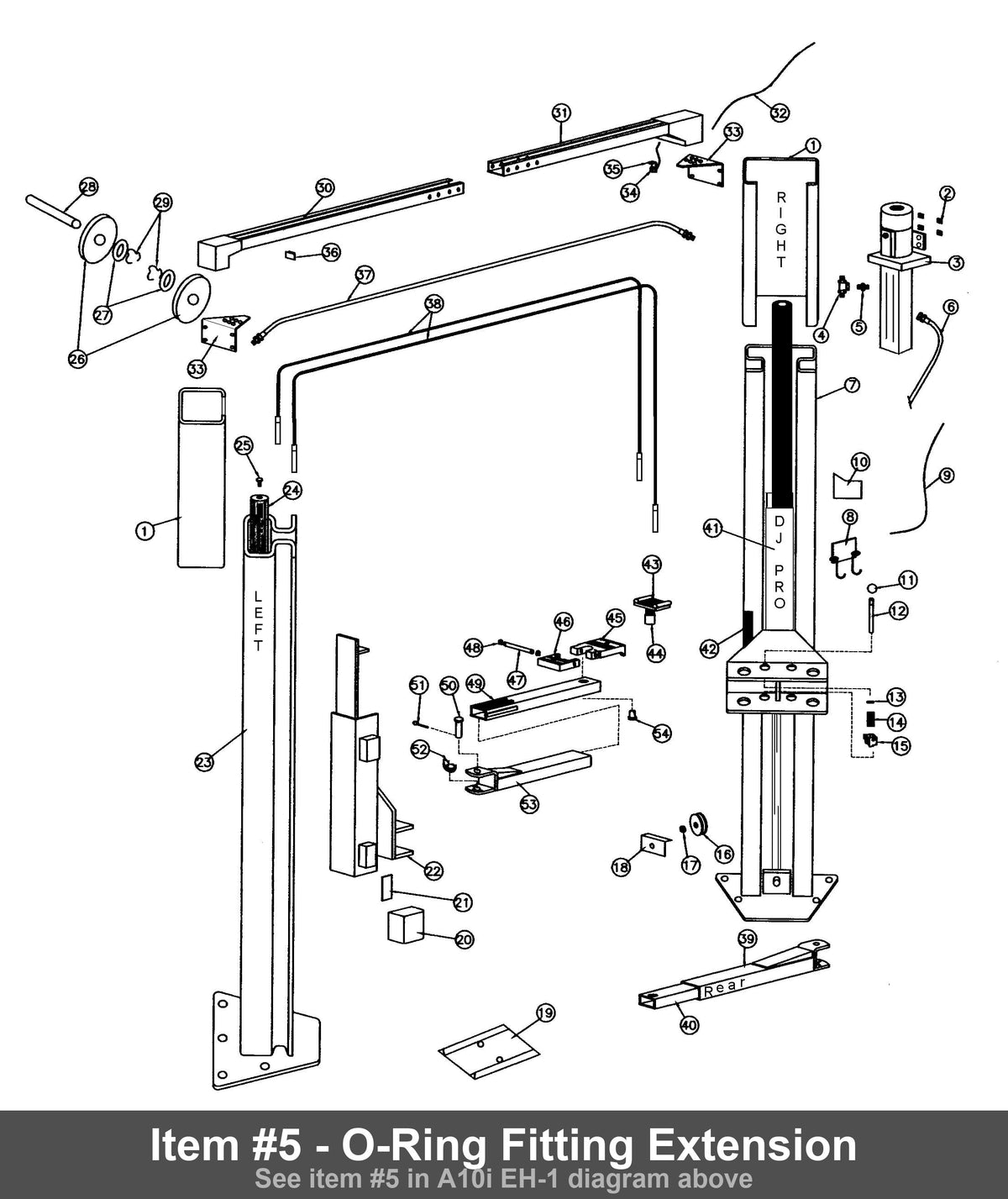 Item #5 - O-Ring Fitting Extension