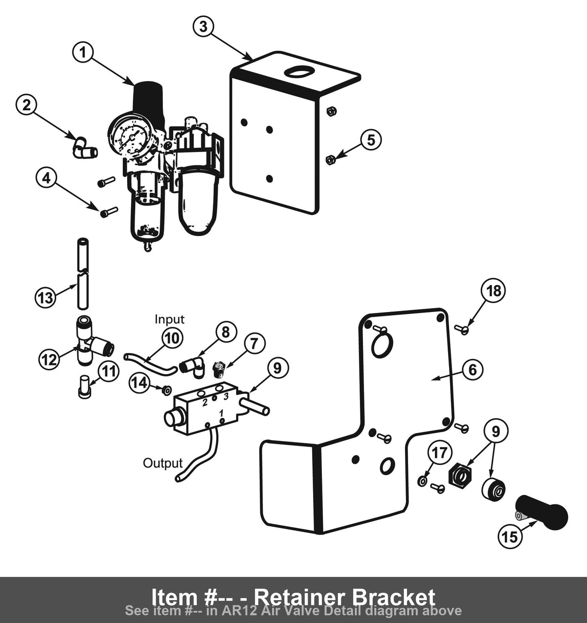 Retainer Bracket - Rotary FC147-9