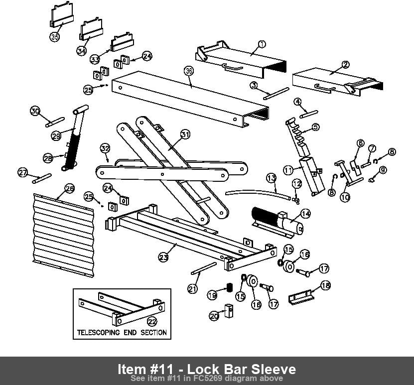 Item #11 - Lock Bar Sleeve