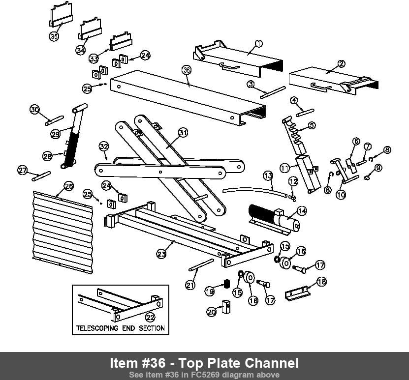Item #36 - Top Plate Channel