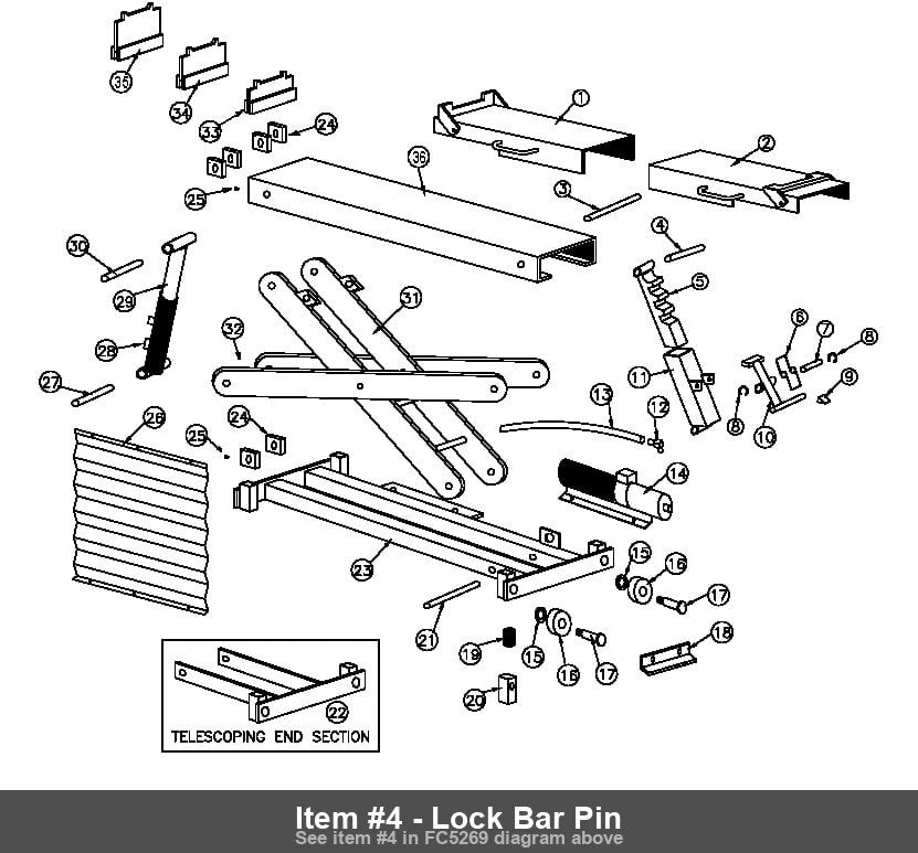 Item #4 - Lock Bar Pin