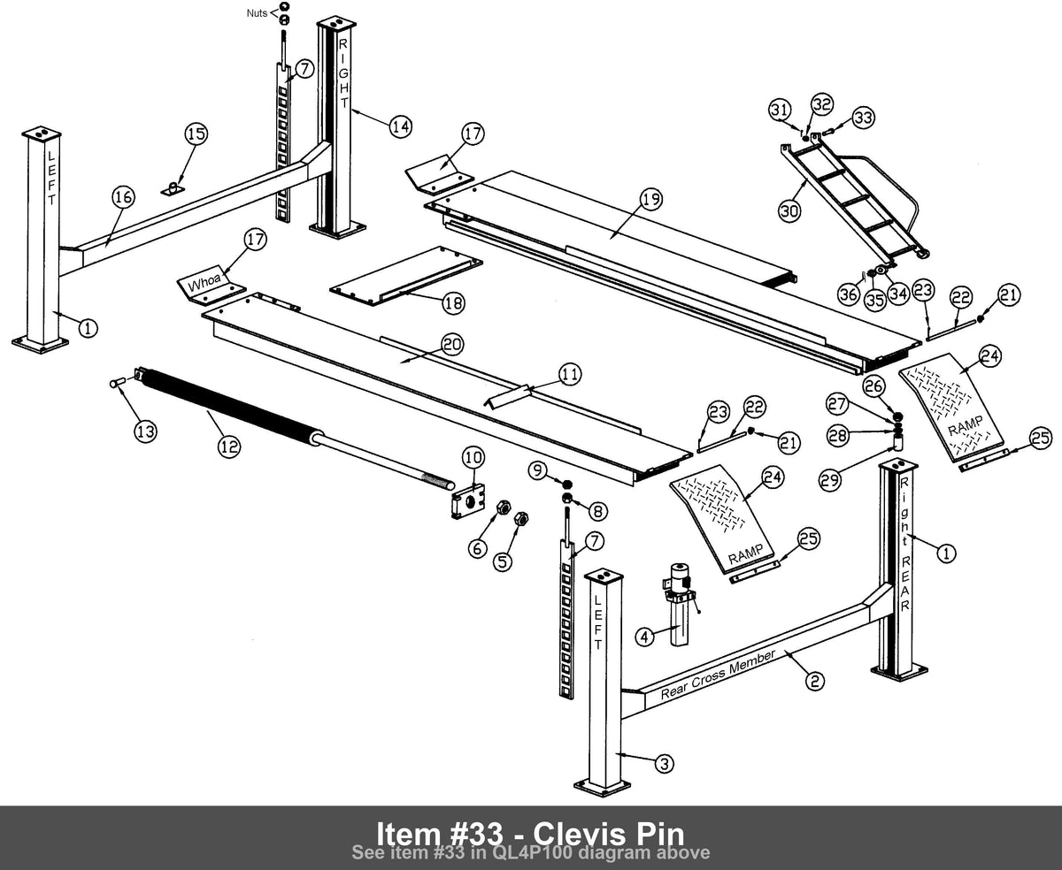 Clevis Pin - Rotary FC5238-8