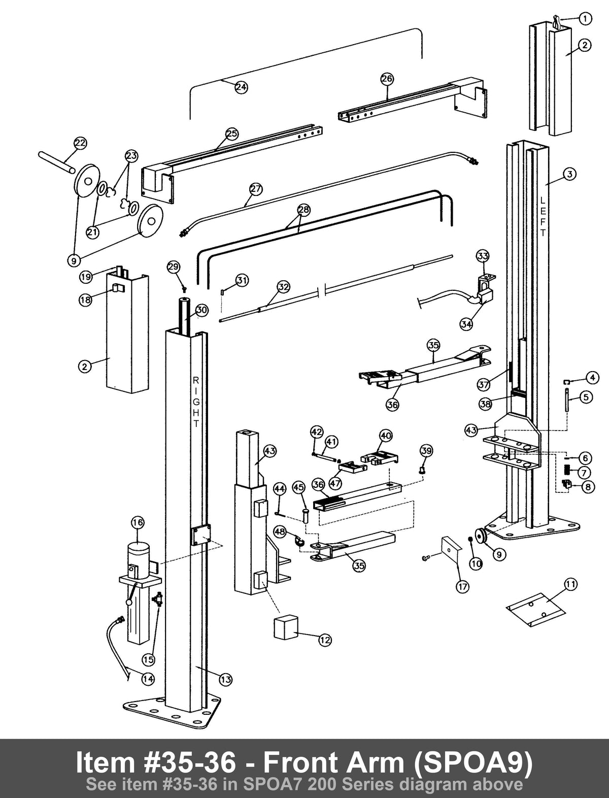 Item #35-36 - Front Arm (SPOA9)