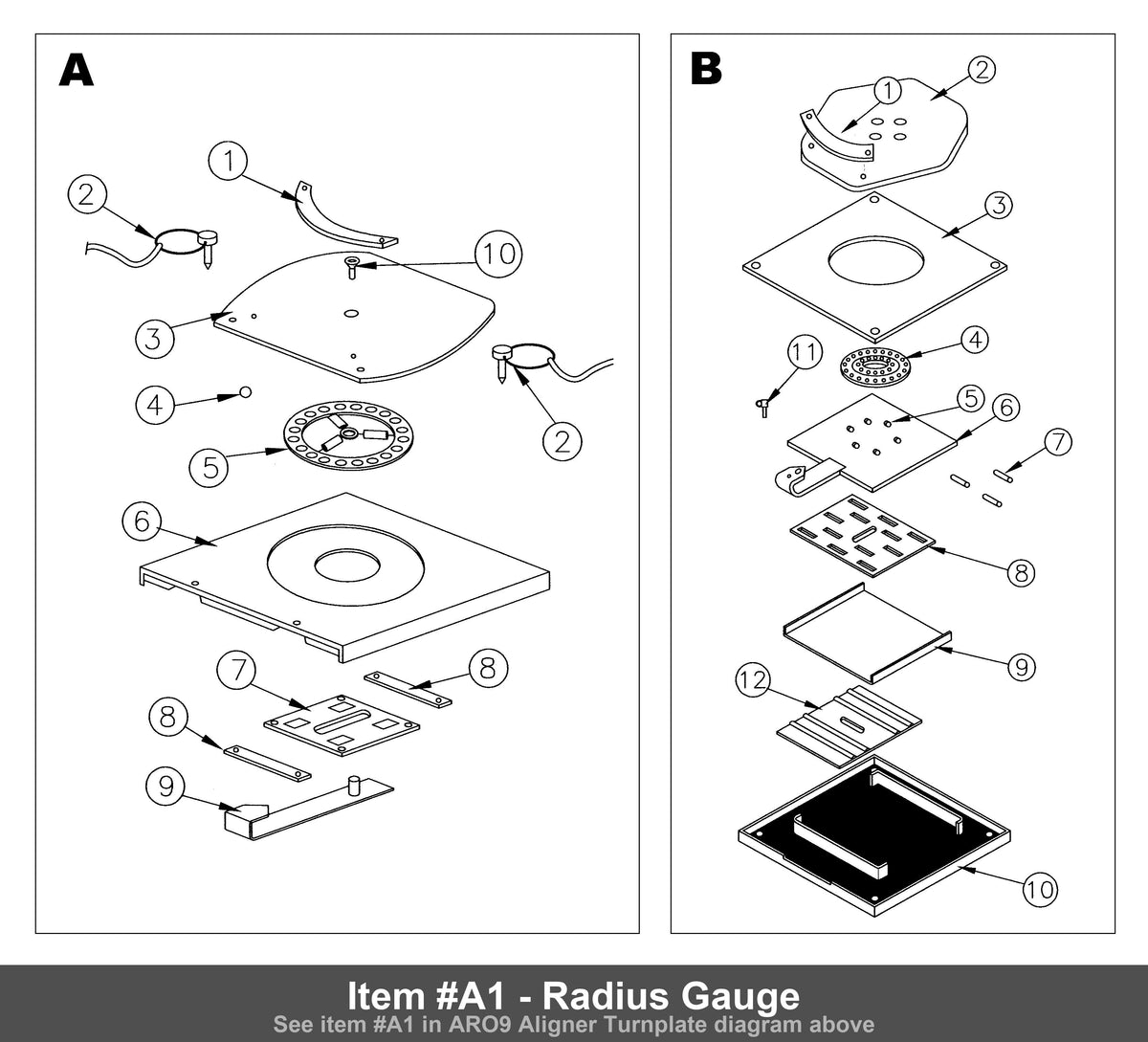 Item #A1 - Radius Gauge